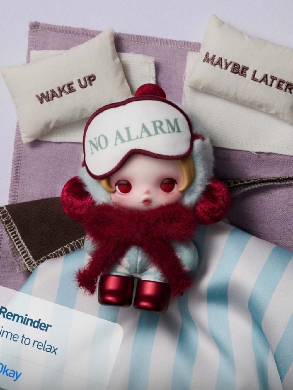 Skullpanda "Off Mode" plush pendant "Hit Snooze"